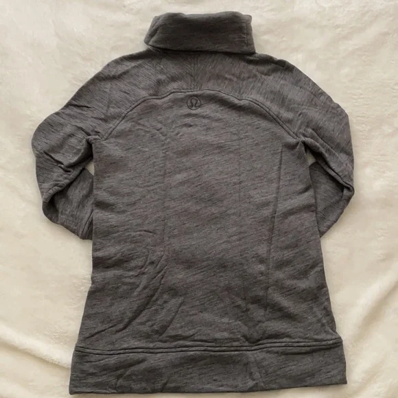 Lululemon | Heather Grey Turtleneck Sweater with Pockets - Picture 2 of 7
